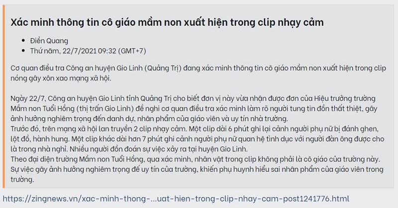 Giáo viên mầm non lộ clip nóng 8 phút xem ở đâu?