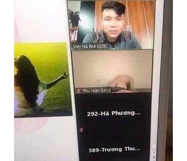 Clip sinh viên đại học trên zoom