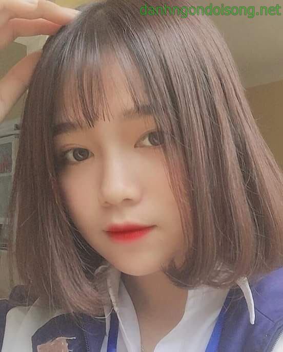 Ảnh gái xinh tóc ngắn ngang vai 2k3